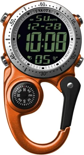 Dakota Clip digital, reloj de clip, alarma, cronómetro, temporizador y reloj de doble hora, regalos al aire libre para hombres y mujeres, uso para