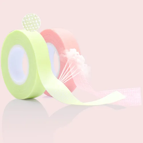 Miniatura 2 de 6 rollos de cinta adhesiva para pestañas, cinta adhesiva de tela para extensión de pestañas, cinta de microporo transpirable de tela