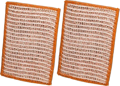 Miniatura 8 de Redecker Paño de Fregado de Cobre Tejido de 2 Capas y Toallita de Limpieza de Microfibra – Superficie Dual, Antiarañazos, Reutilizable y Lavable a