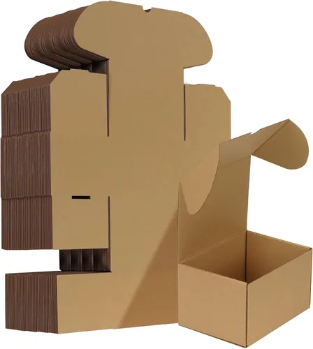 Miniatura 35 de HORLIMER - Cajas de envío pequeñas de 7x5x2, conjunto de 50, caja de cartón corrugado blanca para envío de correspondencia