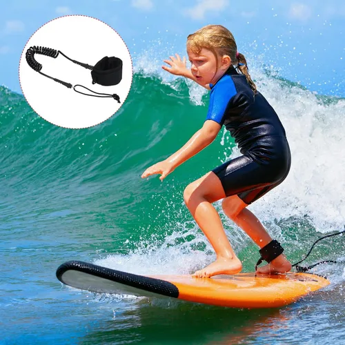 Miniatura 6 de PATIKIL Correas para tabla de surf, correas en espiral con enchufe para muñeca para tabla de remo