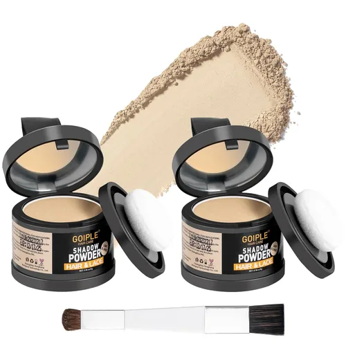 Miniatura 15 de Polvo de cobertura de raíces en polvo para mujeres, tinte de cabello para retoque de raíces para puntos calvos, cejas, línea de barba, fibras