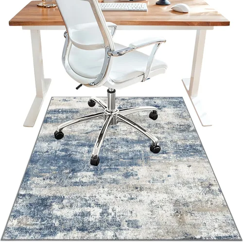 Miniatura 13 de Tapete para silla de oficina para piso de baldosas de madera dura, tapetes abstractos de escritorio de 36" x 48" para silla de oficina sobre sillas
