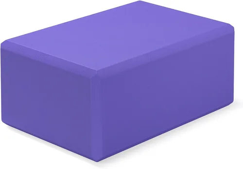 Miniatura 11 de 1 paquete de bloques de yoga de espuma grandes de 9 x 6 x 4 pulgadas, bloque de pilates resistente, bloque de entrenamiento, ladrillo de yoga