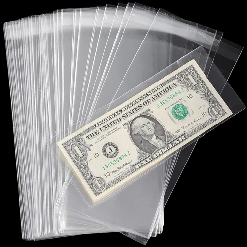Miniatura 5 de Uncle Paul Soporte de dinero de papel transparente 18.5x9CM/7.2x3.5IN - Fundas para moneda Funda de dinero Material PP