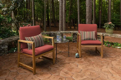 Miniatura 4 de Sunbrella - Cojín de tela para asientos profundos para patio, 44 x 22 pulgadas, con bisagras (asiento + respaldo) – Reemplazo de cojín para silla