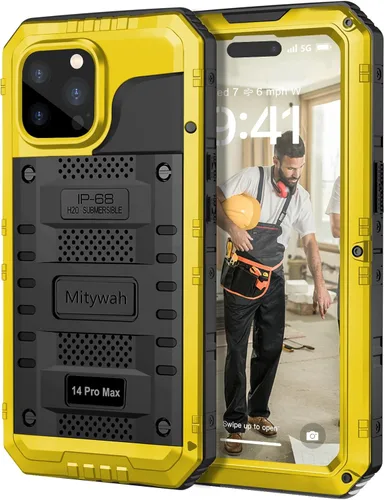 Miniatura 109 de Mitywah Funda impermeable para iPhone 7/iPhone 8 / iPhone SE 2020, funda de metal resistente de grado militar, protección de cuerpo completo