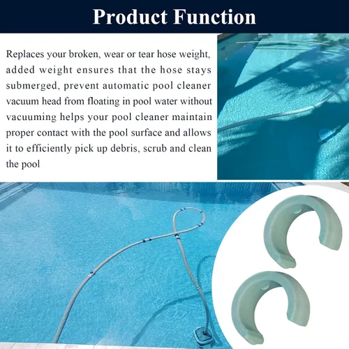 Miniatura 4 de Paquete de 2 repuestos universales de manguera limpiadora de piscina, compatible con Zodiac Baracuda G2, G3, G4, W83247 X70105, apto para navegador