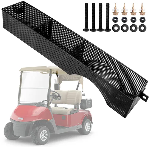 Roykaw Carrito de golf cesta interior delantera bandeja de almacenamiento organizador para EZGO RXV 2008 en adelante - una pieza diseño sólido