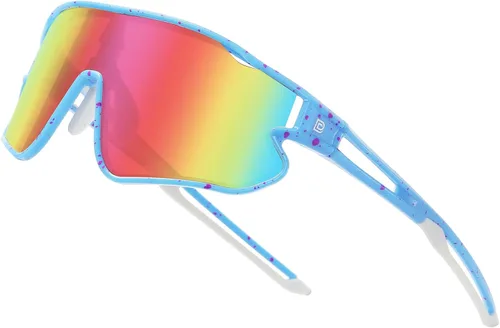 Miniatura 16 de DUCO Gafas de sol para niños y jóvenes, ligeras, con montura TR90, UV400, para béisbol, ciclismo, para niños y niñas, DK268