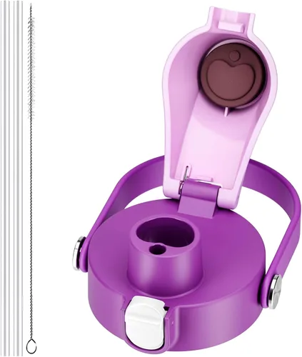 Miniatura 16 de Tapa 2 en 1 para tazas Owala Freesip, tapa de repuesto para Owala de 16 onzas, 24 onzas, 25 onzas, 32 onzas, 40 onzas, tapa superior de botella