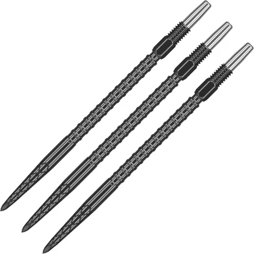 Miniatura 7 de TARGET Dardos Swiss Point DS Puntos de dardos (paquete de 3 puntas) – 1.024 in/1.181 in/1.378 in/1.575 in – Dorado/Plata/Negro SP – Cambio de punta