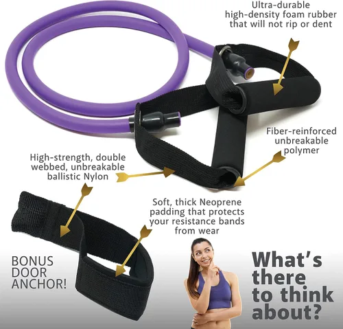 Miniatura 2 de Juego de bandas de resistencia para hombres, mujeres, ejercicio y entrenamiento. Bandas de fitness para trabajo de piernas y bíceps. Bandas