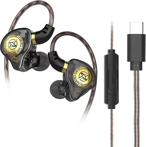 Miniatura 14 de FEDAI Auriculares con monitor de oído X1, auriculares con cable de sonido superior 1DD, auriculares profesionales con aislamiento de sonido