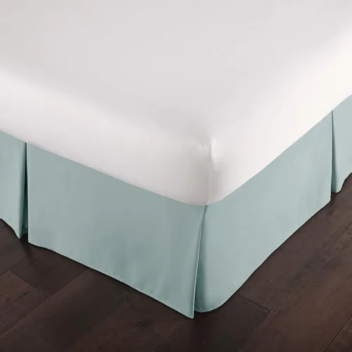 Miniatura 14 de Southshore Fine Linens VILANO Springs faldón para cama plisada, 15 pulgadas, Microfibra, Blanco brillante, gemelo