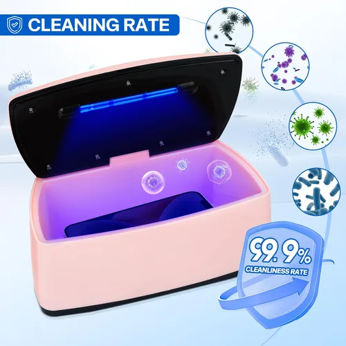 Miniatura 6 de Esterilizador de herramientas de uñas, función de limpieza de luz azul de doble tubo, enchufe USB, gran capacidad de 1 litro para herramientas