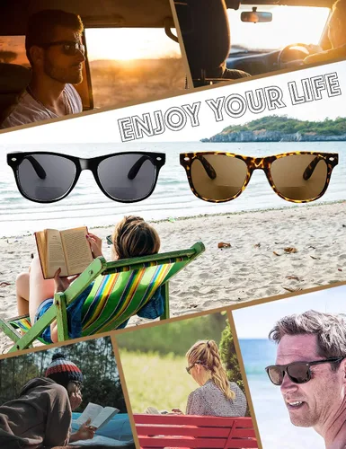 Miniatura 5 de The Fresh Lentes de sol de lectura bifocales cómodos y elegantes con bisagra de resorte para lectores de sol