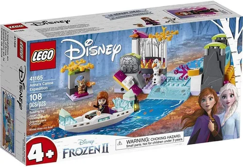 LEGO Disney Frozen II Expedición en Canoa de Anna 41165 Kit de Construcción de Aventura Congelada (108 Piezas)