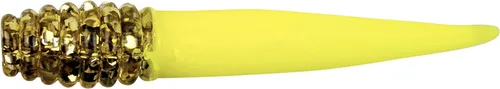 Miniatura 15 de Bobby Garland Slab Slay'R Señuelo de pesca de plástico suave para crappie, equipo de pesca y accesorios, 2 pulgadas, Chartreuse Silver Chartreuse