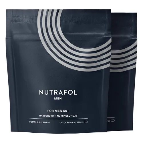 Nutrafol Suplementos para el crecimiento del cabello para hombres de más de 50 años, clínicamente probados para una cobertura visiblemente más
