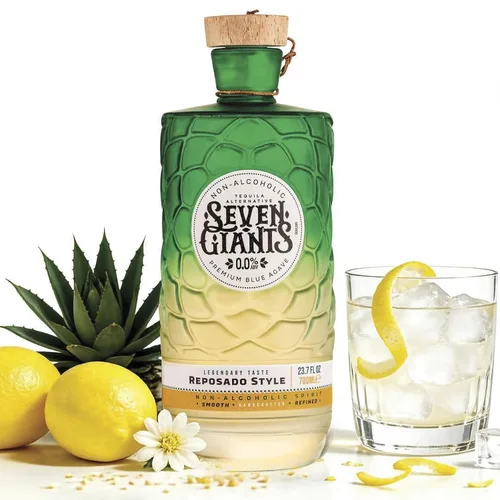 Miniatura 11 de Seven Giants - Alternativa al tequila estilo añejo Licores sin alcohol Bebidas no alcohólicas prémium de Spirits of Virtue Importado por Think