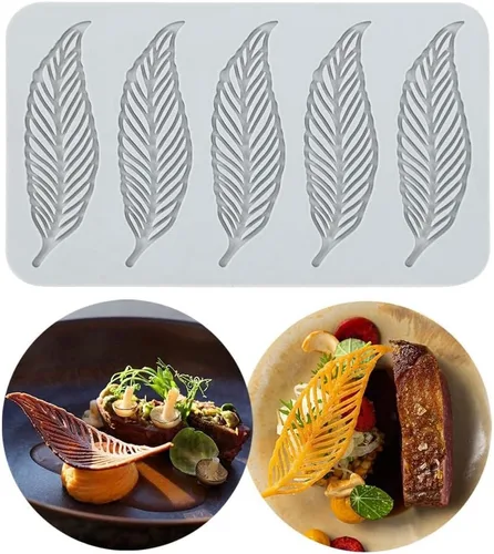 Miniatura 9 de TUKE Moldes de silicona con hojas 3D, para pastel de flores, fondant, hojas de abeja, moldes de pastelería, impresión de rosas, molde de encaje