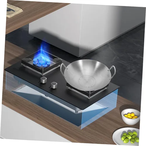 Miniatura 7 de Tofficu Wok - Sartén de acero inoxidable con asa