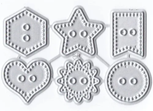 Miniatura 24 de DzIxY One Cloud Border Label Troqueles de corte de metal para kit de fabricación de tarjetas, troqueles de papel de gofrado, plantillas de máquina 6