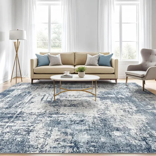 Miniatura 37 de Alfombra de pasillo lavable para cocina: 3 x 10 pies, antideslizante, abstracto, suave, moderno, resistente a las manchas, para interiores, piso