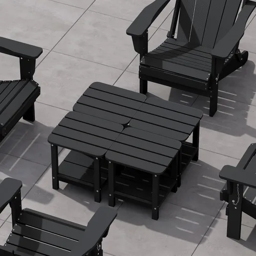 Miniatura 16 de SERWALL Mesa Adirondack de exterior - Mesa auxiliar gris