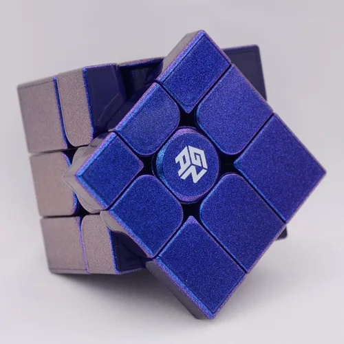 Miniatura 4 de Bukefuno GAN Mirror M UV 3x3 Speed Cube 2022 Rompecabezas magnético cubos de color morado (versión UV)