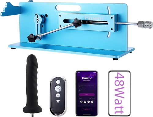 Miniatura 10 de Hismith Máquina sexual prémium con sistema KlicLok, 100 W, cable remoto 3 en 1, máquina sexual de control, máquina de empuje ajustable