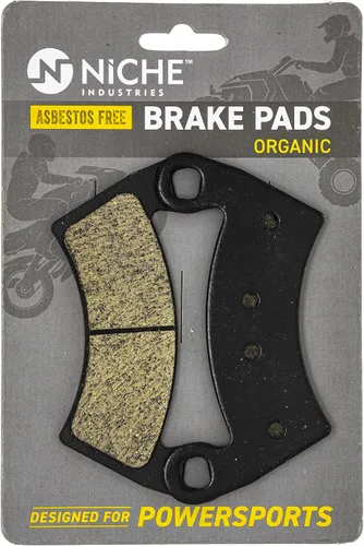 NICHE Juego de pastillas de freno delanteras y traseras de acero aleado para Polaris Ranger 500 570 800 2205949 2203747 1911228 orgánico