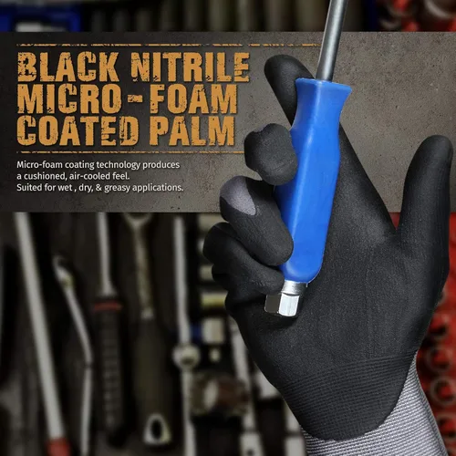 Miniatura 4 de Glove Station Pantalla táctil de alta destreza recubierta de palma de agarre extra resistente a cortes para uso general