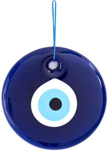 Miniatura 4 de Colgante de pared de cristal azul contra el mal de ojo, amuleto turco hecho a mano para protección del hogar, varios tamaños, decoración de pared