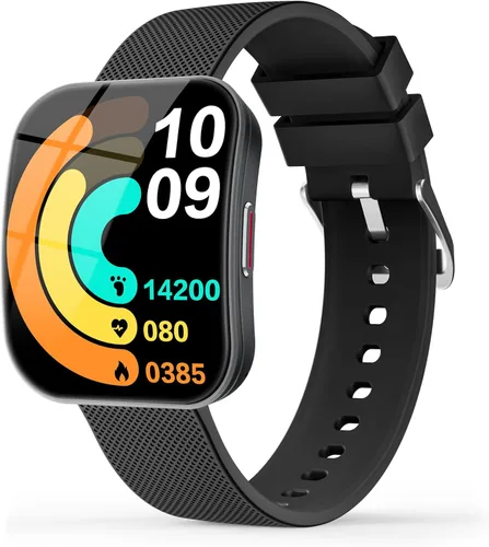 MFVLP Smart Watch for Men Women, 1.85" HD AMOLED Display, IP68 Waterproof Watch with 120+ Sports Modes, 24/7 Fitness Tracker with Pedometer,