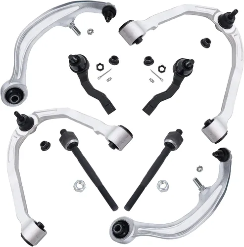 Miniatura 253 de Detroit Axle - Kit de brazos de control de extremo delantero de 8 piezas para Dodge Dakota 00-04, Durango 00-03, 4 brazos de control superior e