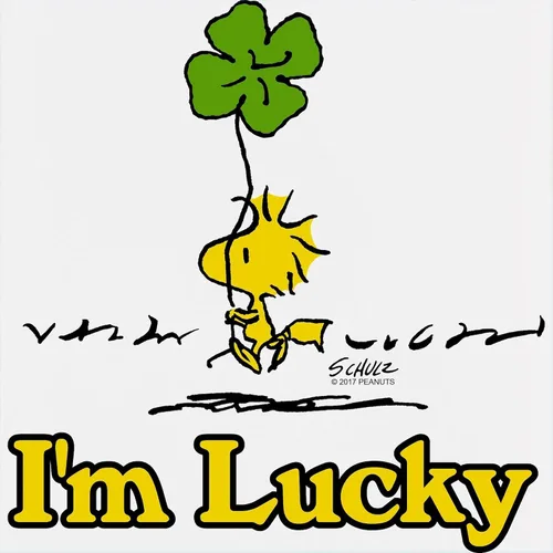 Miniatura 3 de CafePress Peanuts Woodstock Lucky - Taza con leche (17 onzas)