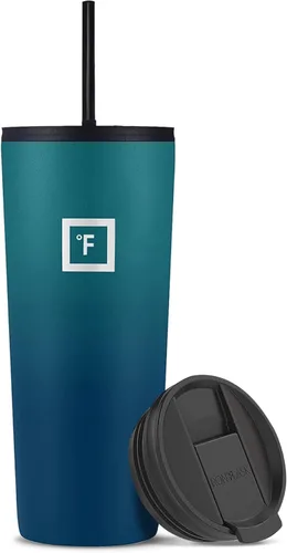 Miniatura 23 de IRON °FLASK Taza clásica - Botella de agua de acero inoxidable aislada al vacío, de doble pared, taza para beber, taza de viaje aislada