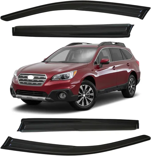 Miniatura 83 de Viseras para ventanas para Mazda 3 Sedán 4 puertas 2004 2005 2006 2007 2008 2009 estilo JDM Mugen, deflector de viento, protector solar y de lluvia