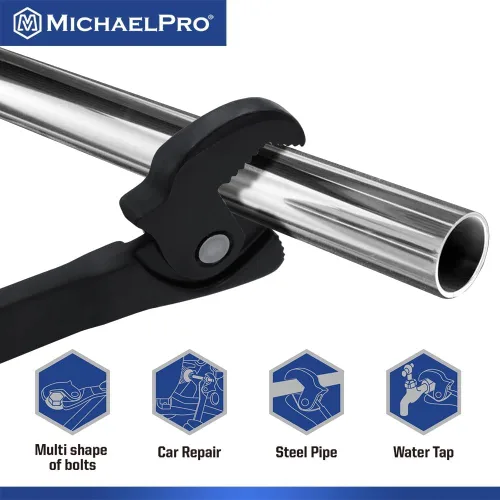 Miniatura 4 de MichaelPro Llave de Ajuste Automático de Tamaño 3/16" a 11/16", "MP001229", "Negro