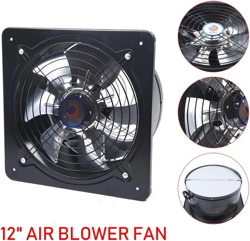 Miniatura 6 de DouSeiAi Extractor de 11.8 pulgadas, extractor de alta velocidad de bajo ruido de 110 V/125 W, ventilador de ventilación de 2800 r/minuto