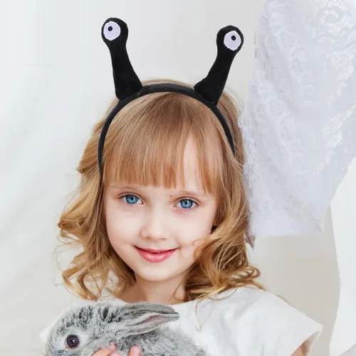 Miniatura 3 de Beaupretty Snail Headband Snail Eyes Headpieces Plush Animal Headwear Antenna Hair Hoop Halloween Christmas Hair Accessory