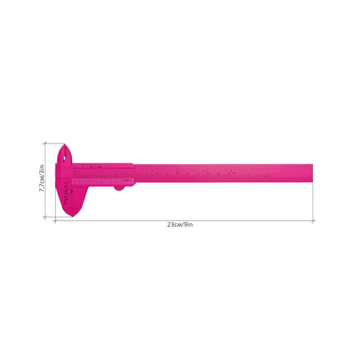 Miniatura 3 de BRAWNA Brow Pro Herramienta de medición – Regla de cejas de doble escala para microblading, cejas y maquilladores – Regla de pinza de cejas de Dorado