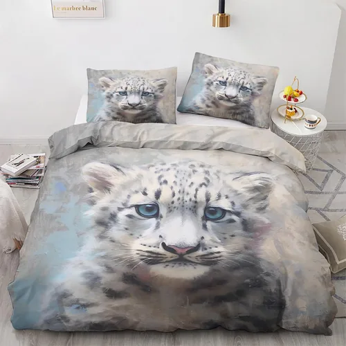 Miniatura 24 de Funda de edredón de serpiente tamaño individual Juego de ropa de cama de serpiente animal 2 piezas Funda de edredón con patrón de microfibra