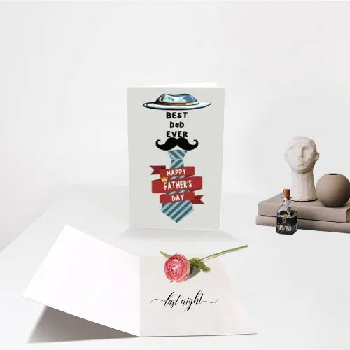 Miniatura 6 de Tarjetas del día del padre, tarjetas de felicitación del día del padre con sobres, tarjeta del día del padre de hijo, hija, marido, esposa, niños