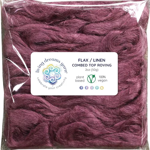 Miniatura 16 de Fibra de algodón para hilar, mezclar, fieltro y arte de fibra. Suave peinado vegano Top Roving. Merlot