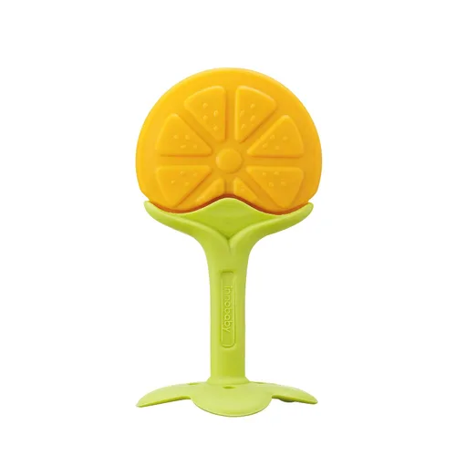 Miniatura 6 de Innobaby Original Teethin Smart EZ Grip - Mordedor de frutas y juguete sensorial para bebés y niños pequeños en Apple. Mordedor sin BPA