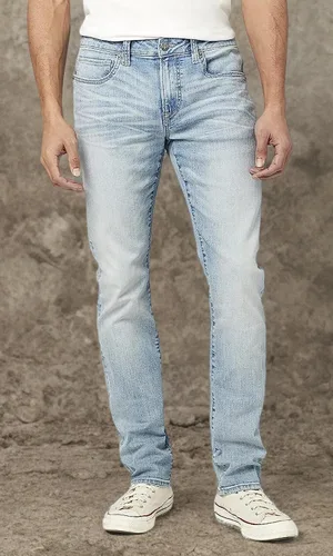 Miniatura 7 de Buffalo David Bitton Vaqueros Slim Ash para Hombre