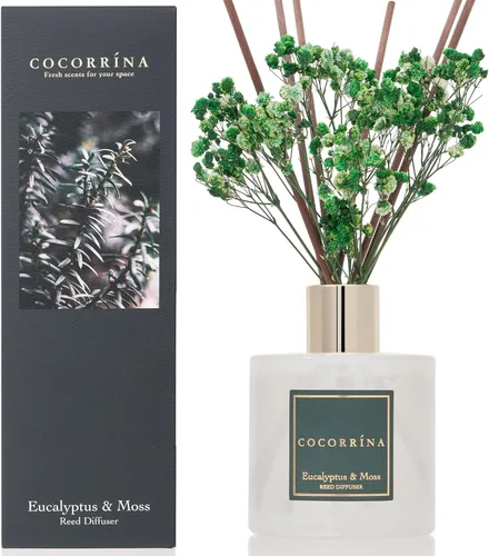 Miniatura 9 de Cocorrína Juego de difusor de varillas - Difusor perfumado de rosa satinada con varillas para el hogar, difusor de varillas para decoración
